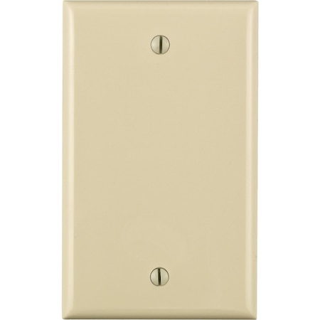 Leviton 1-Gang Standard Nylon Blank Wall Plate, Light Almond 011-80714-00T